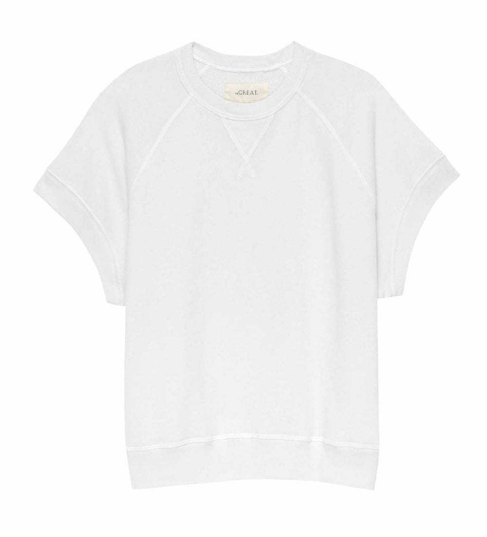 The Great. Sweatshirts | The Wedge Sweatshirt. Solid True White - Women
