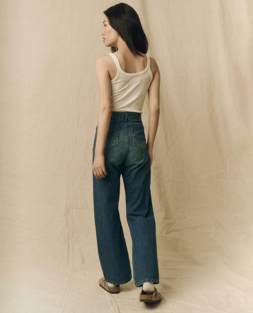 The Great. Tanks | The Slim Tank. Solid True White - Women