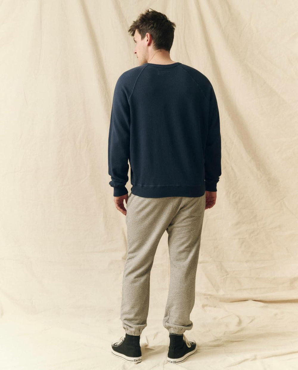 The Great. Tees & Sweats | The Men's College Sweatshirt. True Navy - Men