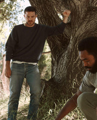 The Great. Tees & Sweats | The Men's College Sweatshirt. Washed Navy - Men