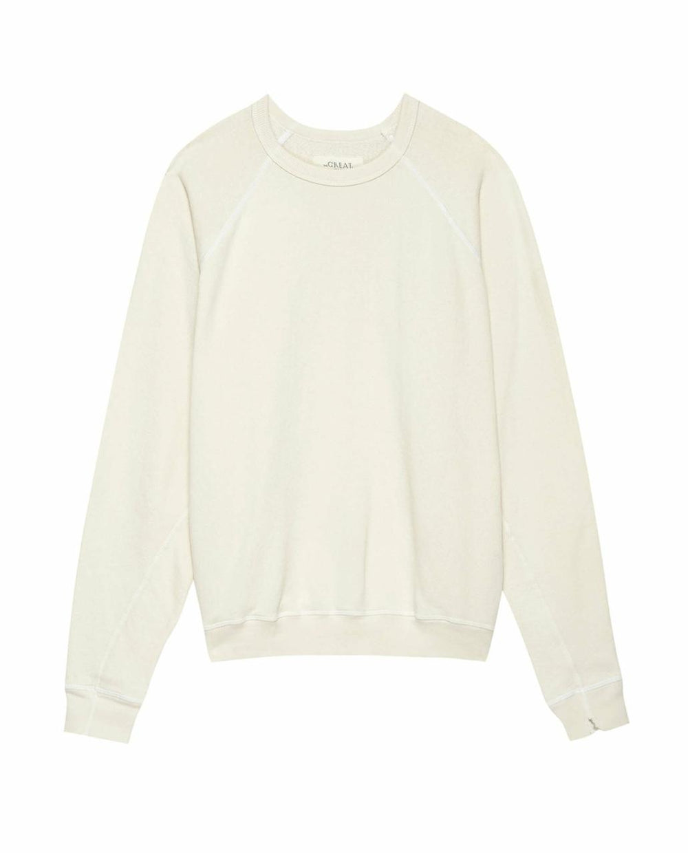 The Great. Tees & Sweats | The Men's College Sweatshirt. Washed White - Men