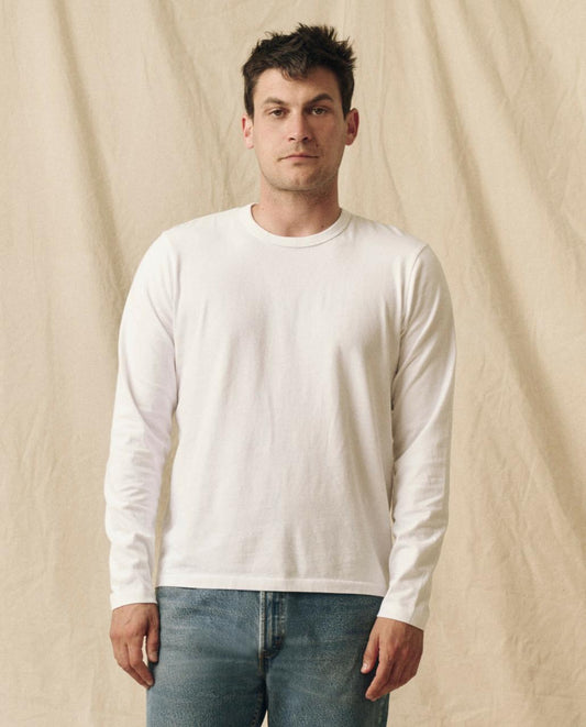 The Great. Tees & Sweats | The Men's Pure Knits Long Sleeve Slim Crew. True White - Men