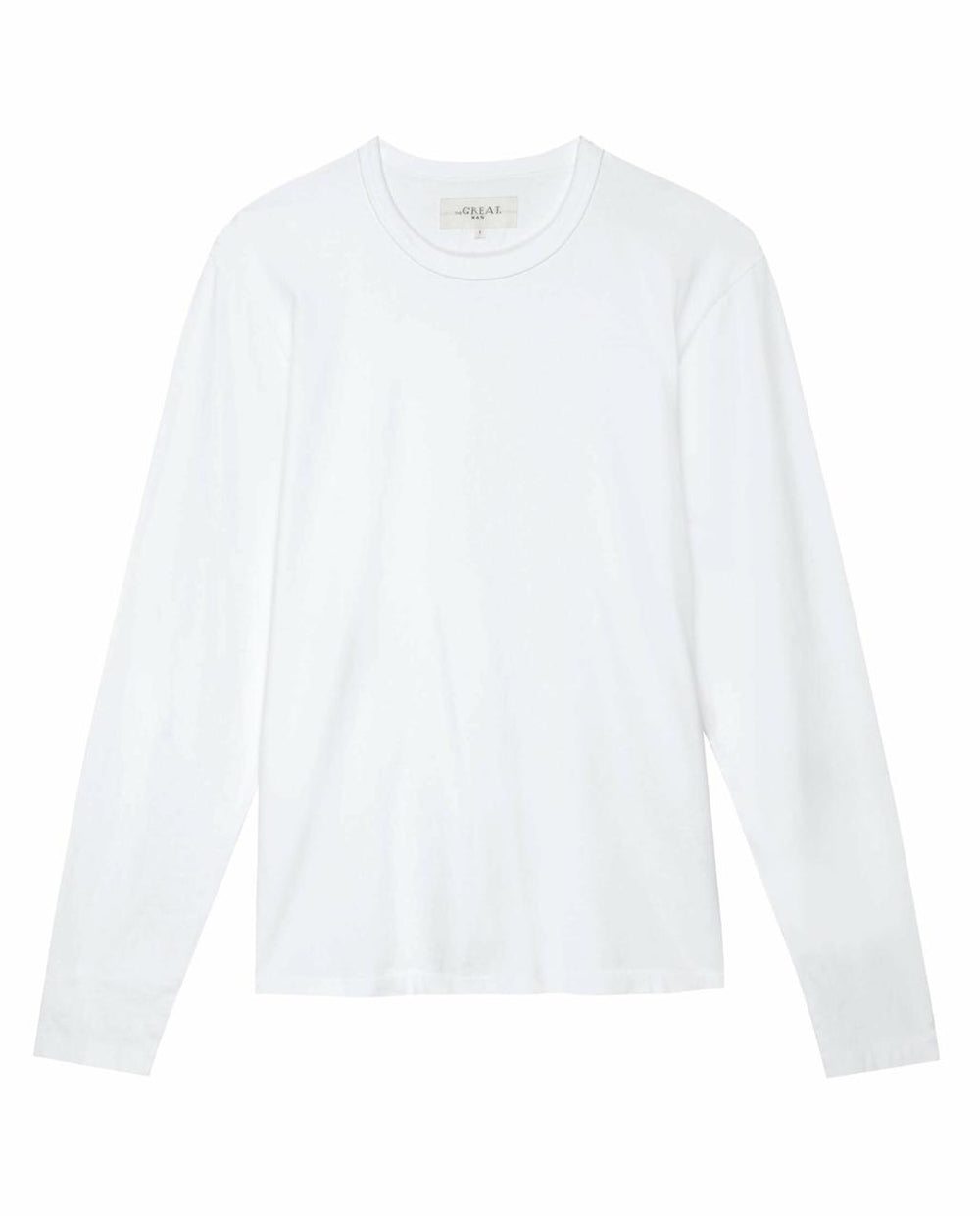 The Great. Tees & Sweats | The Men's Pure Knits Long Sleeve Slim Crew. True White - Men