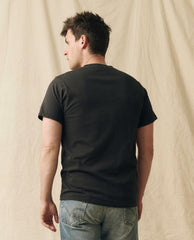 The Great. Tees & Sweats | The Men's Pure Knits Slim Tee. Solid Almost Black - Men