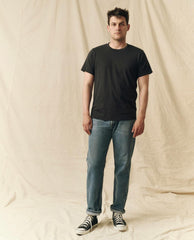 The Great. Tees & Sweats | The Men's Pure Knits Slim Tee. Solid Almost Black - Men