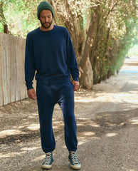 The Great. Tees & Sweats | The Men's Stadium Sweatpant. True Navy - Men