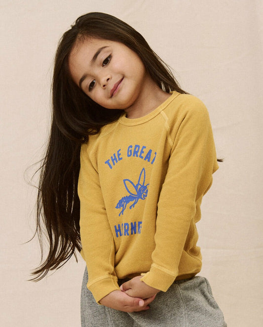 The Great. Tees & Sweats | The Little College Sweatshirt. Graphic Daisy With Hornet Graphic - Kids