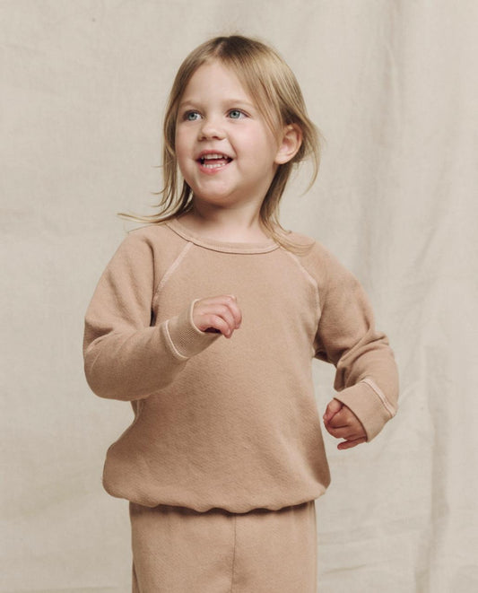 The Great. Tees & Sweats | The Little College Sweatshirt. Solid Biscotti - Kids