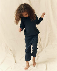 The Great. Tees & Sweats | The Little College Sweatshirt. Solid True Navy - Kids