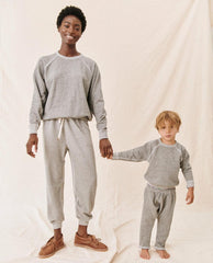 The Great. Tees & Sweats | The Little College Sweatshirt. Varsity Grey - Kids