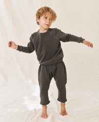 The Great. Tees & Sweats | The Little College Sweatshirt. Washed Black - Kids