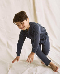 The Great. Tees & Sweats | The Little College Sweatshirt. Washed Navy - Kids