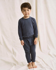 The Great. Tees & Sweats | The Little College Sweatshirt. Washed Navy - Kids