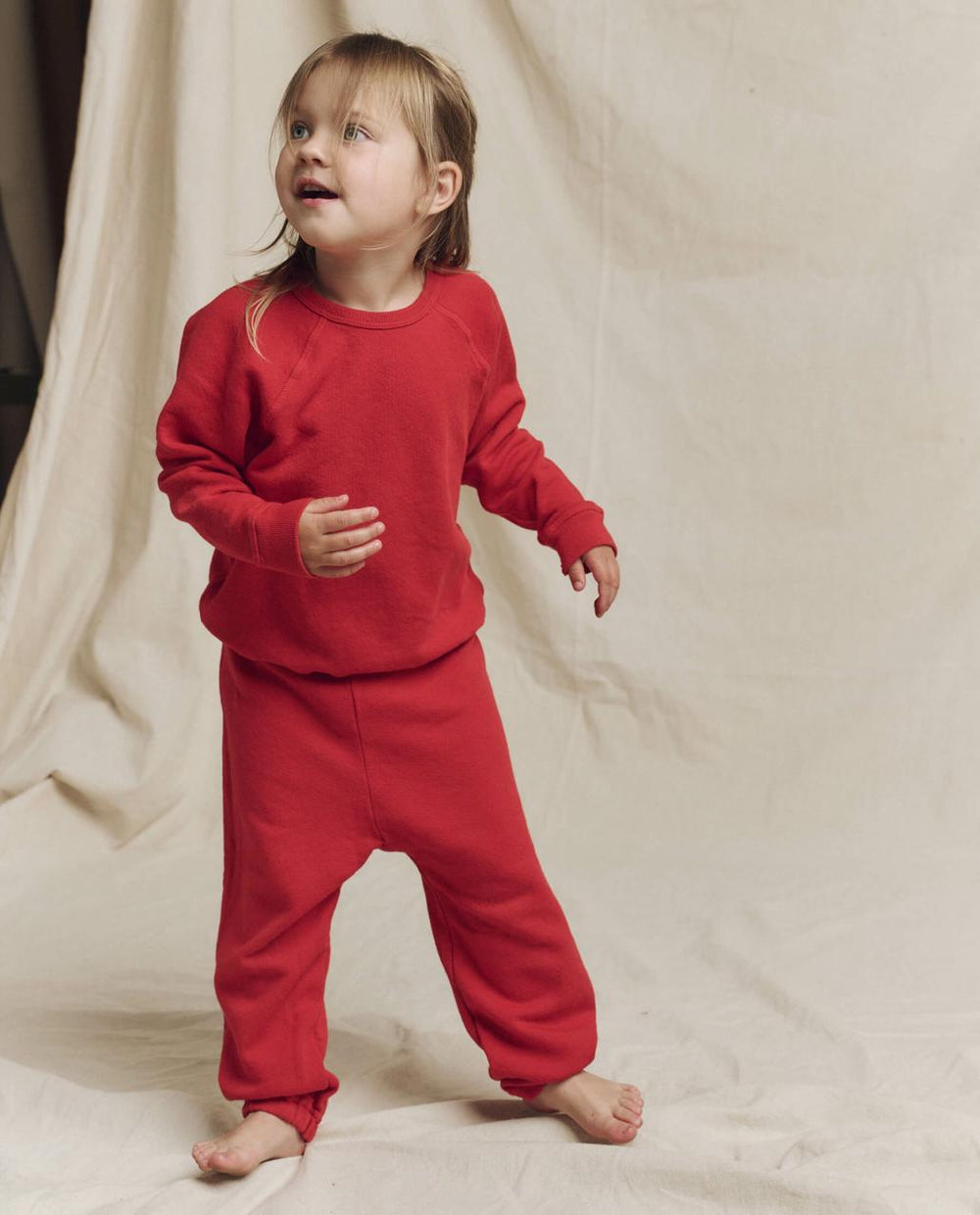 The Great. Tees & Sweats | The Little Stadium Sweatpant. Solid Campfire - Kids