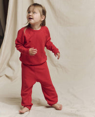 The Great. Tees & Sweats | The Little Stadium Sweatpant. Solid Campfire - Kids