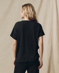 The Great. Tees | The Boxy Crew. Almost Black - Women