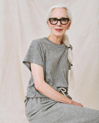 The Great. Tees | The Boxy Crew. Heather Grey - Women