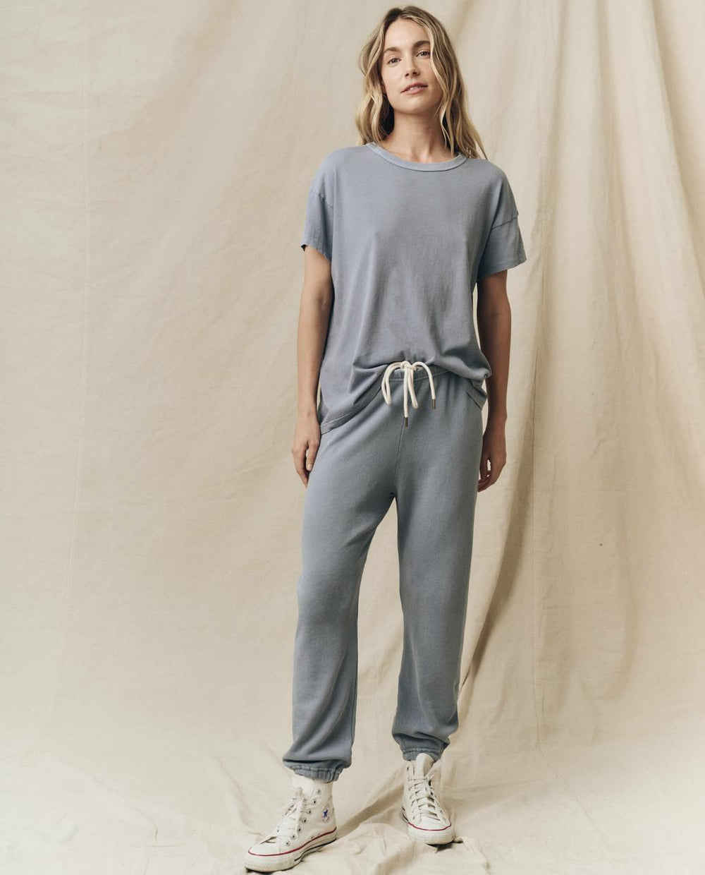 The Great. Tees | The Boxy Crew. Solid Big Sky - Women