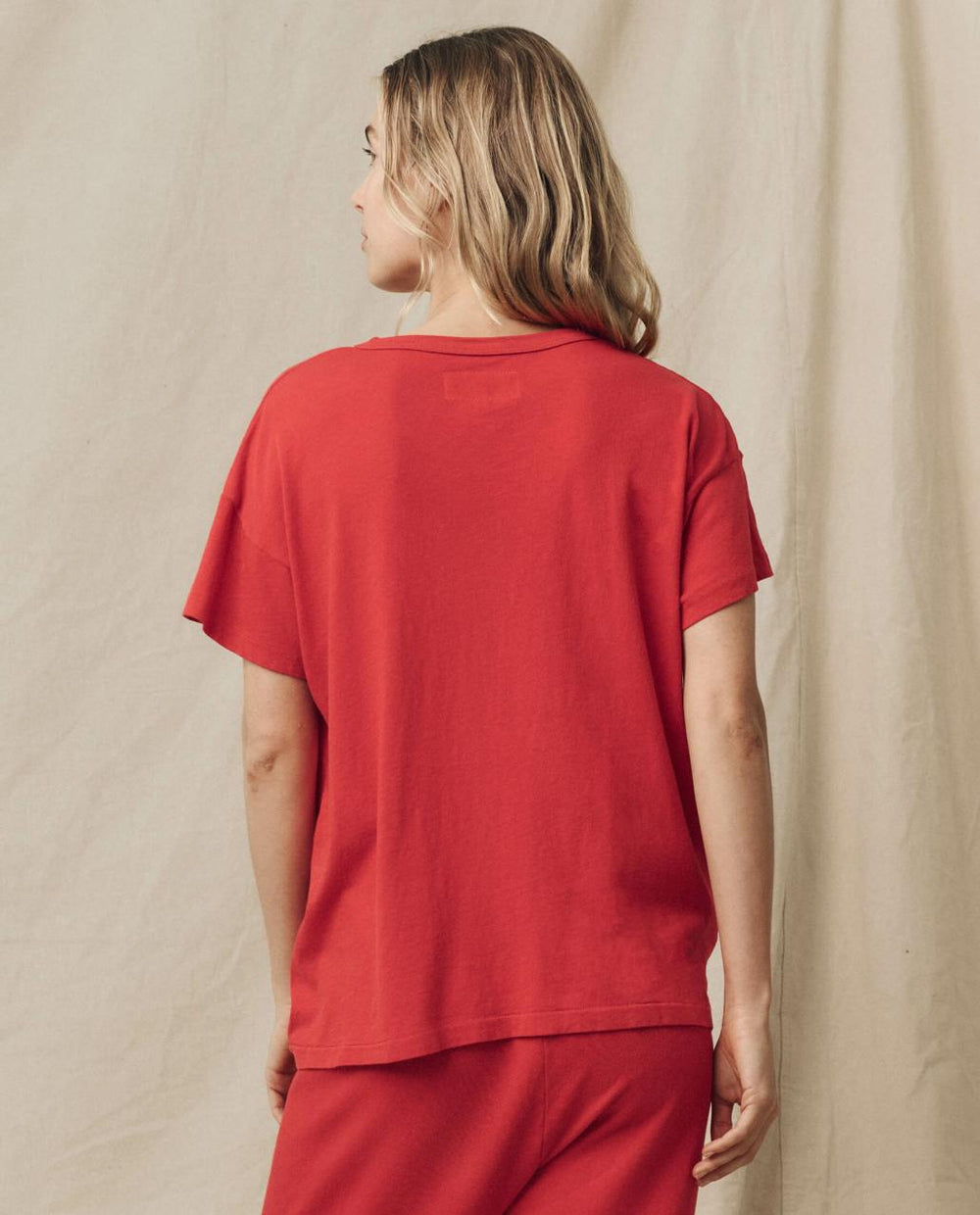 The Great. Tees | The Boxy Crew. Solid Campfire - Women