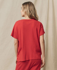 The Great. Tees | The Boxy Crew. Solid Campfire - Women