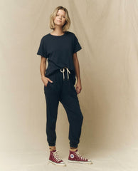 The Great. Tees | The Boxy Crew. Solid True Navy - Women