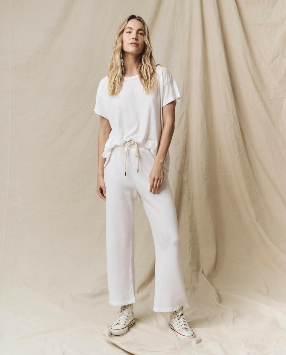 The Great. Tees | The Boxy Crew. True White - Women