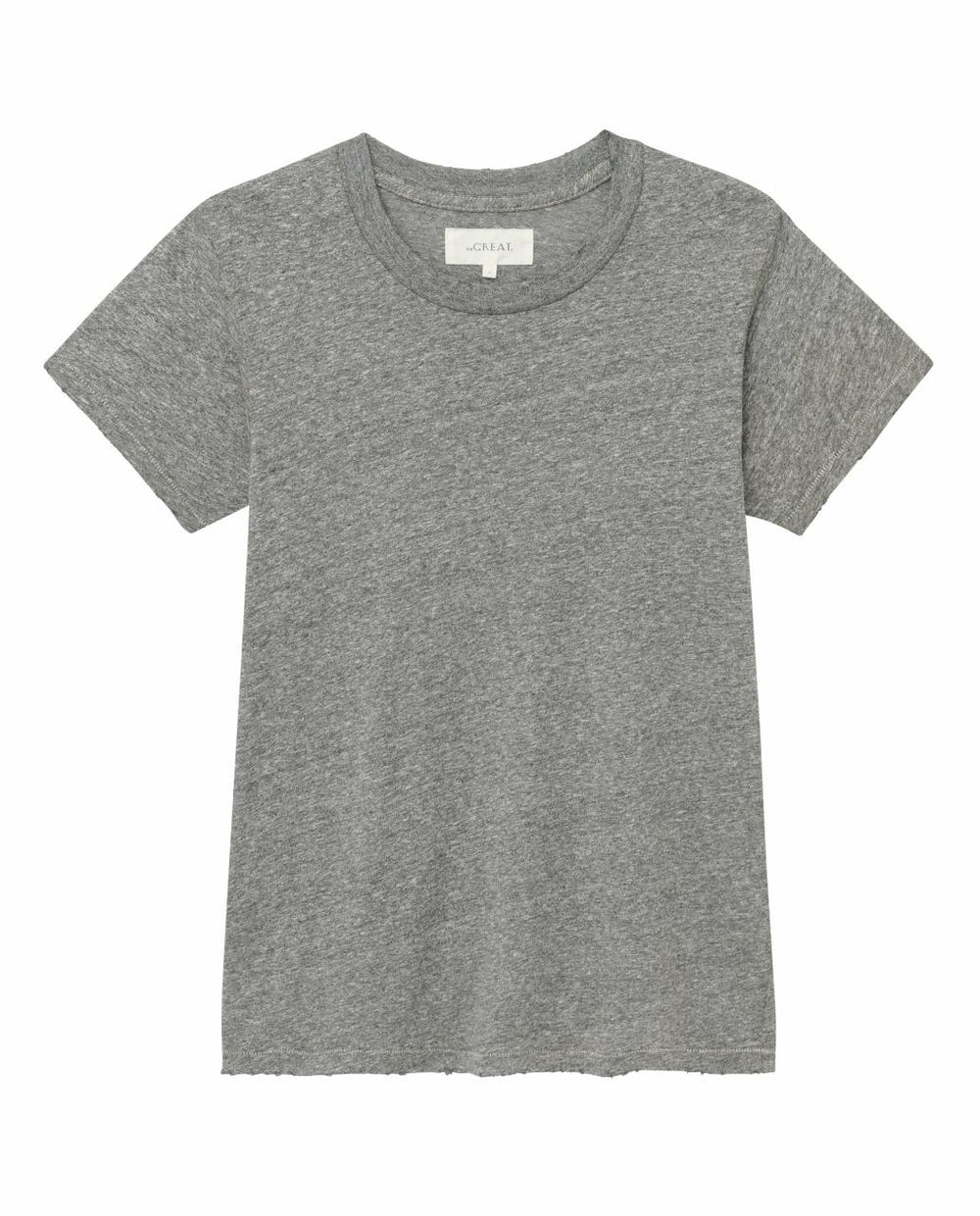 The Great. Tees | The Slim Tee. Heather Grey - Women