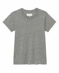 The Great. Tees | The Slim Tee. Heather Grey - Women