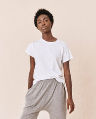 The Great. Tees | The Slim Tee. True White - Women