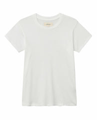 The Great. Tees | The Slim Tee. True White - Women