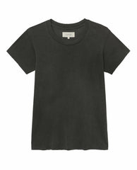 The Great. Tees | The Slim Tee. Washed Black - Women