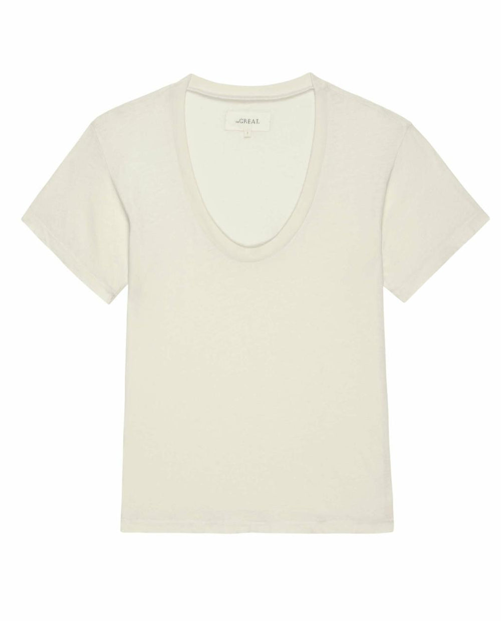 The Great. Tees | The Slim U Washed White - Women