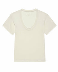 The Great. Tees | The Slim U Washed White - Women