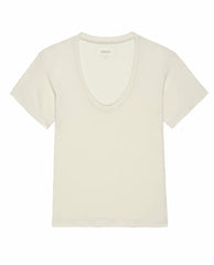 The Great. Tees | The Slim U Washed White - Women