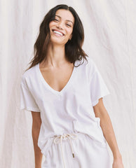 The Great. Tees | The V True White - Women