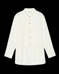 The Great. Tops | The Classic Tux Top. White - Women