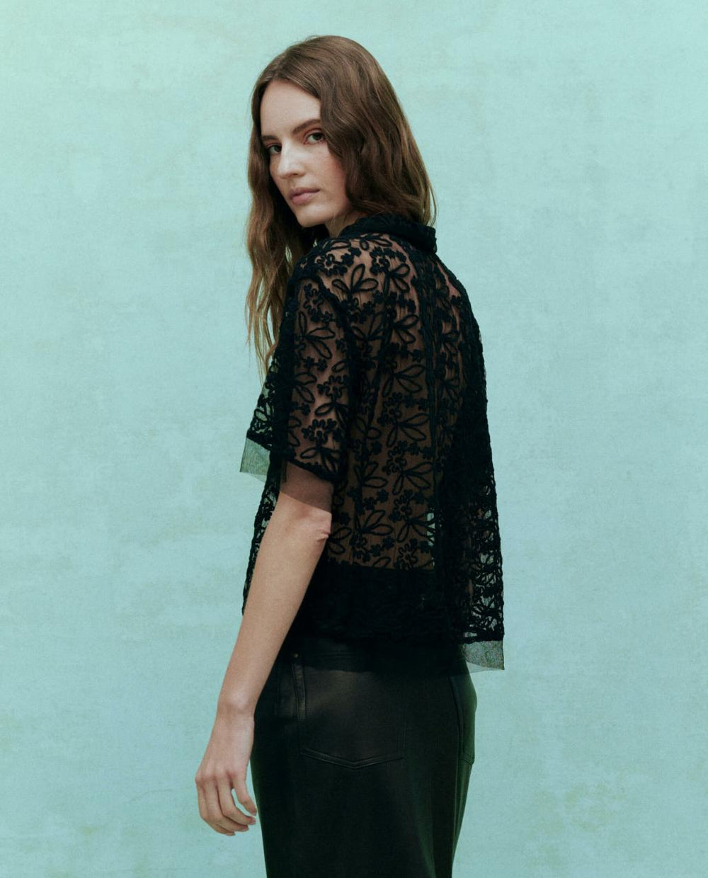 The Great. Tops | The Cotillion Top. Black - Women