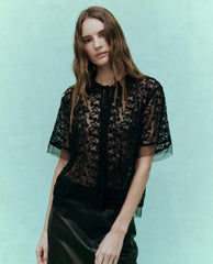 The Great. Tops | The Cotillion Top. Black - Women