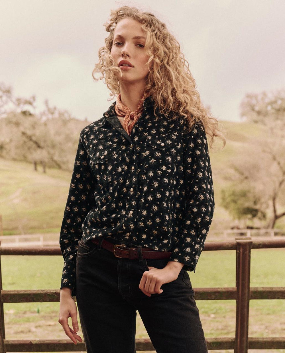 The Great. Tops | The Howdy Top. Cord Night Lily - Women