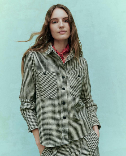 The Great. Tops | The Porter Shirt. Vintage Houndstooth - Women
