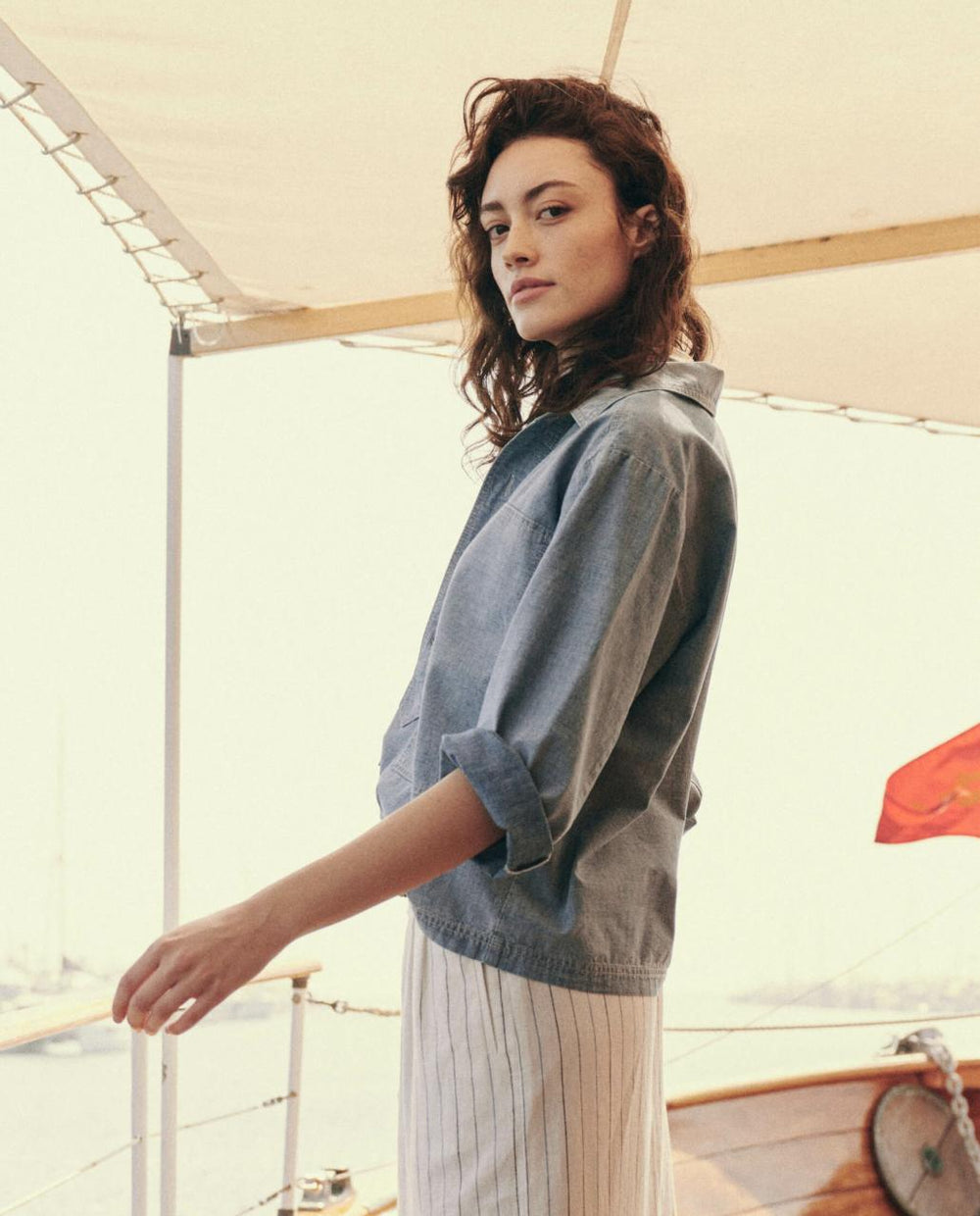 The Great. Tops | The Railway Shirt. Boiler Wash - Women