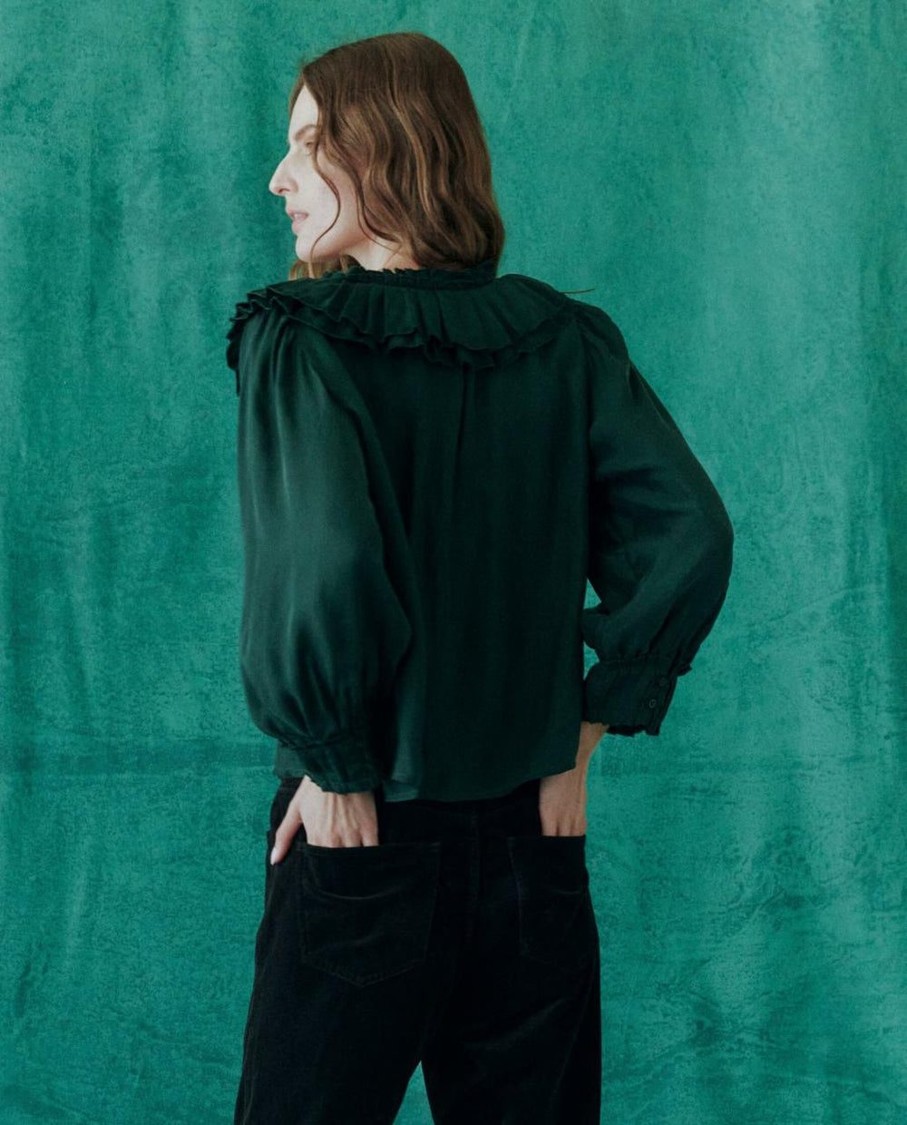The Great. Tops | The Symphony Top. Winter Pine - Women