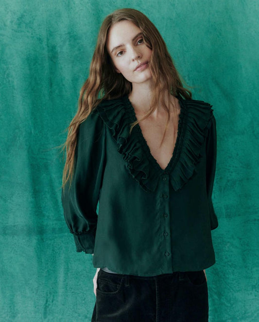 The Great. Tops | The Symphony Top. Winter Pine - Women