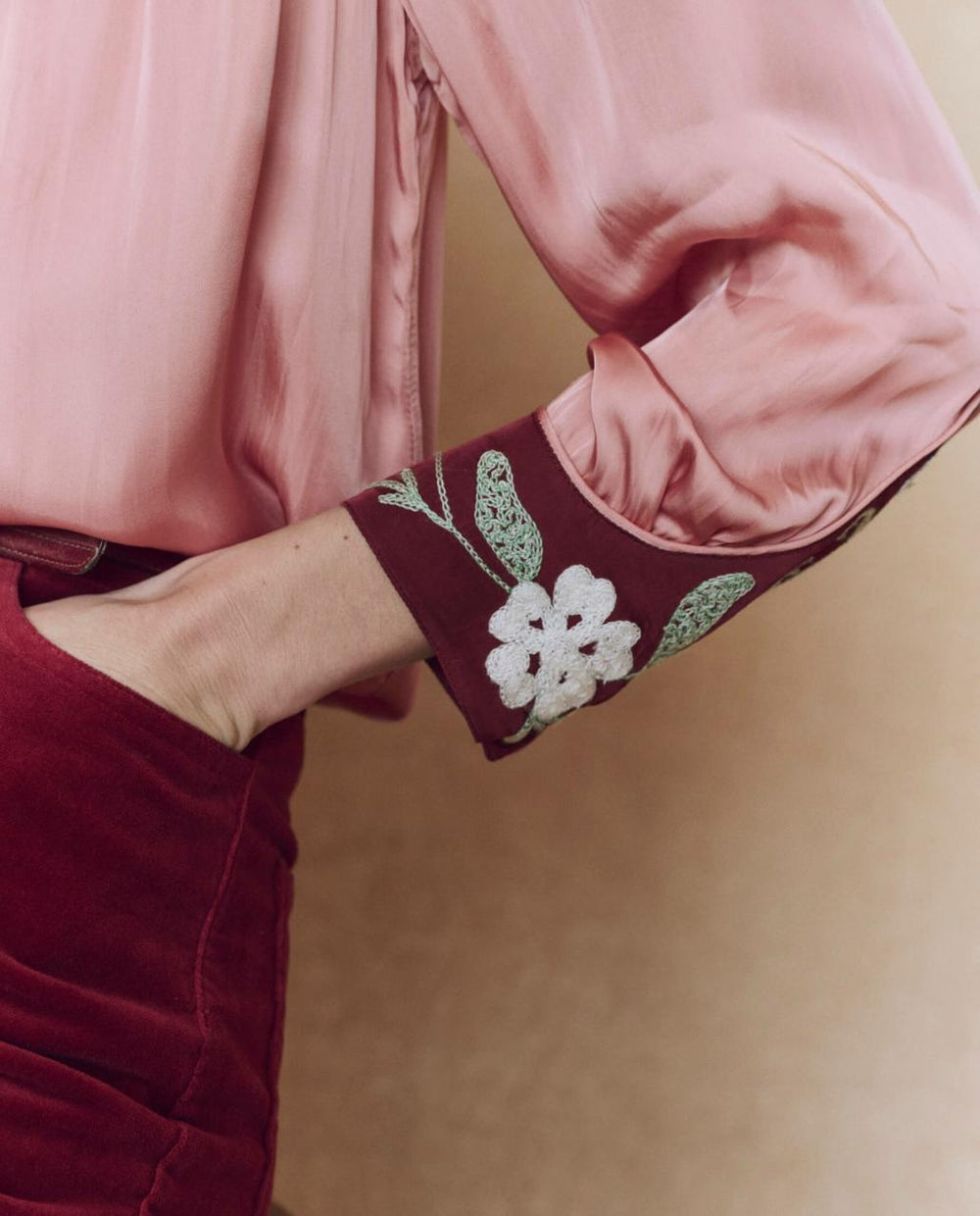 The Great. Tops | The Western Heritage Shirt. Dried Rose - Women