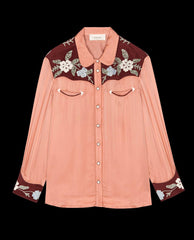 The Great. Tops | The Western Heritage Shirt. Dried Rose - Women