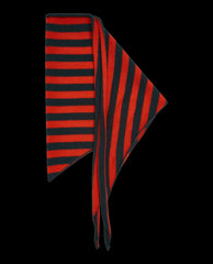 The Great. Accessories | The Cashmere Neckerchief. Ember Stripe - Women