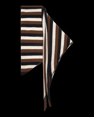 The Great. Accessories | The Cashmere Neckerchief. Santal Stripe - Women