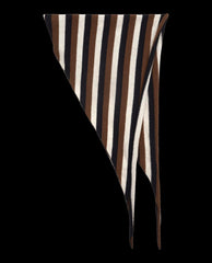 The Great. Accessories | The Cashmere Neckerchief. Santal Stripe - Women