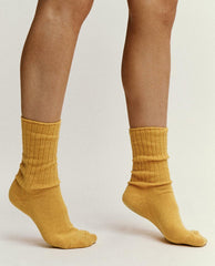 The Great. Accessories | The Cashmere Sock. Bright Marigold - Women