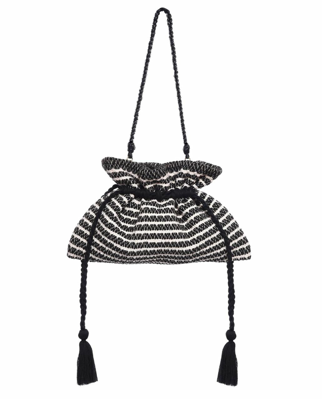 The Great. Accessories | The Cinched Bag. Black And Cream - Women